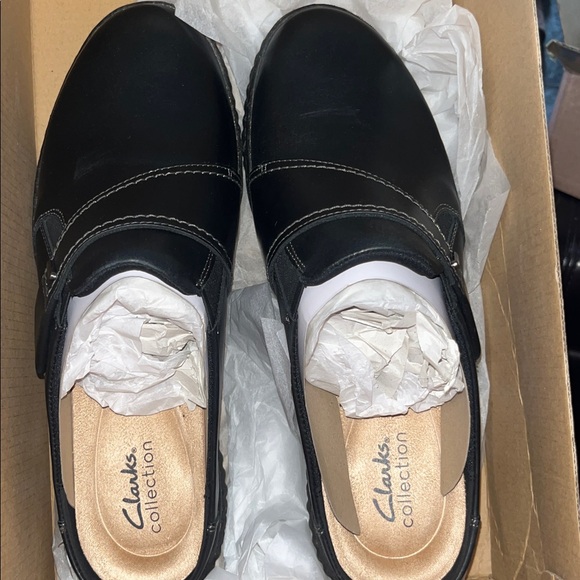 Clarks Originals Women's Caroline Bay Black Lea 26179513 - Picture 7 of 8